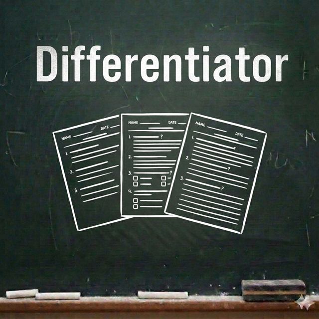 Differentiator teacher tool preview