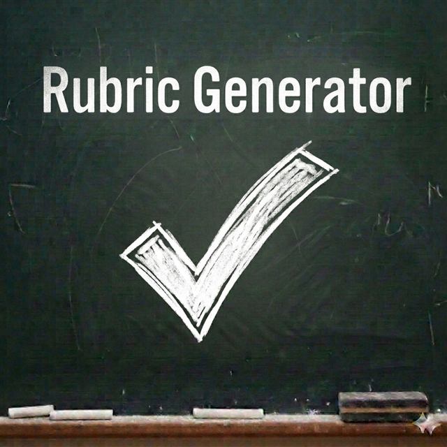 Rubric Generator teacher tool preview