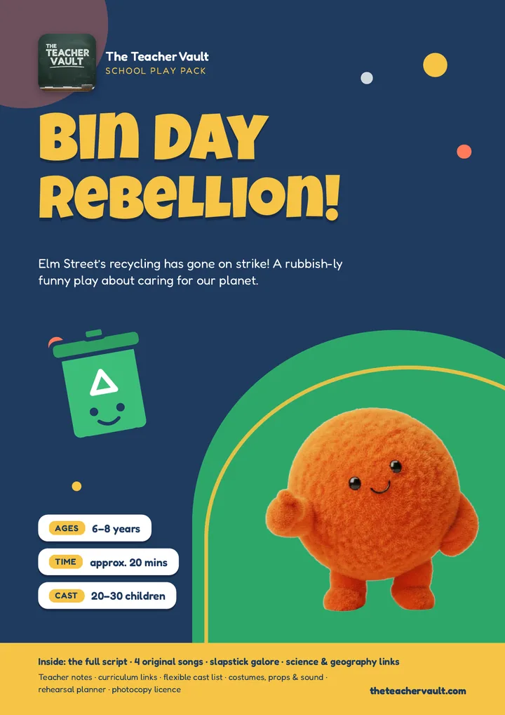 Bin Day Rebellion! school play pack cover