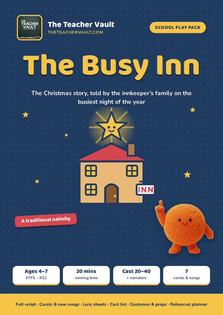 The Busy Inn school play pack cover